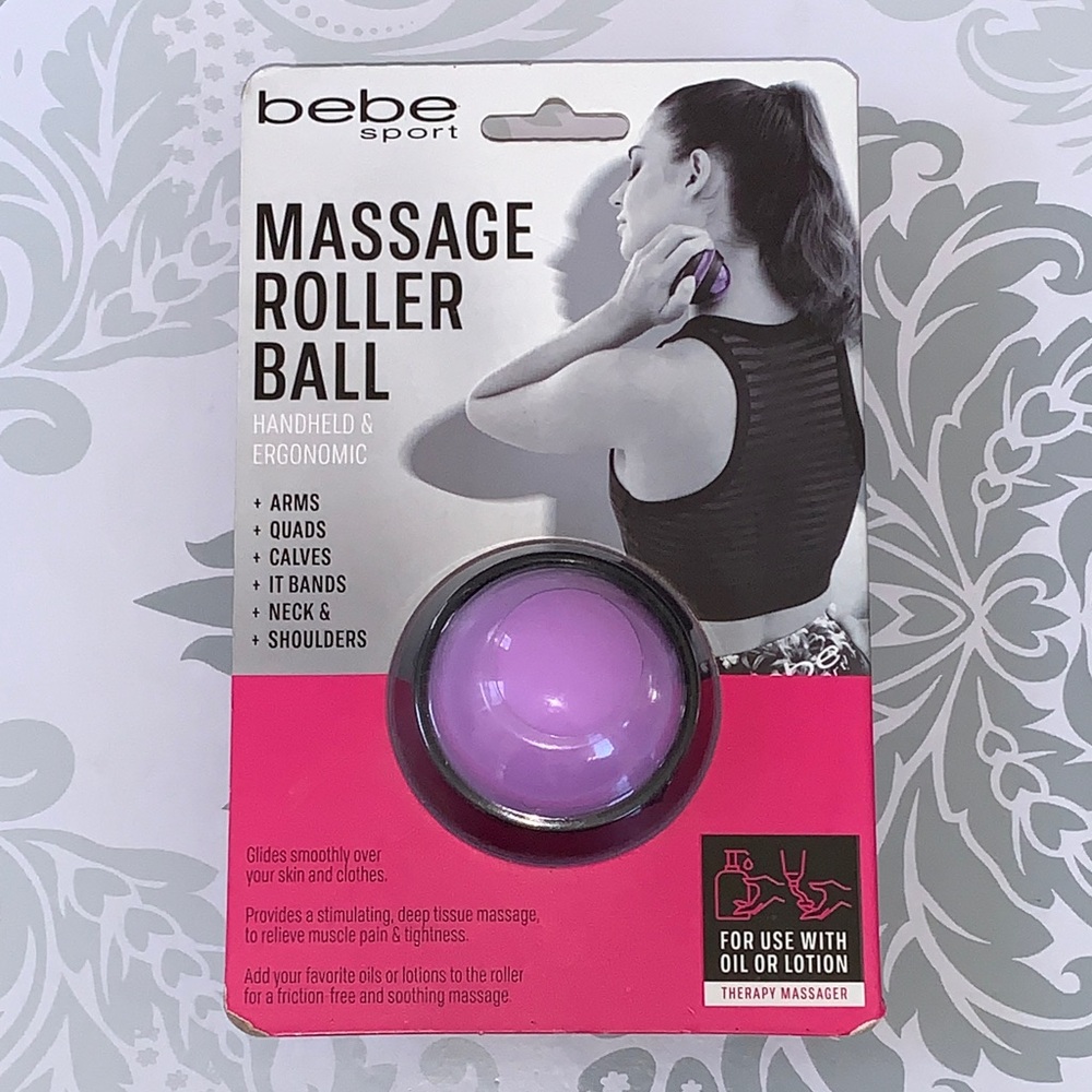 bebe NWT Lavender Massage Roller Ball for use with oil, lotion, or dry
